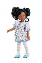 Paola Reina bambola Amigas Cleo con chignon - bambola giocattolo 32cm