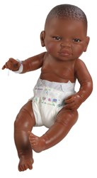Paola Reina Pop Bebitos bambola scura (45cm/pannolino)