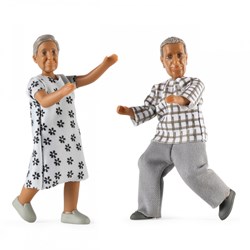 Lundby personaggi casa delle bambole nonno & nonna Nikki - set giocattolo casa delle bambole
