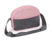 Bayer Chic 2000 borsa fasciatoio bambole grigia rosa accessorio per bambolotto-2