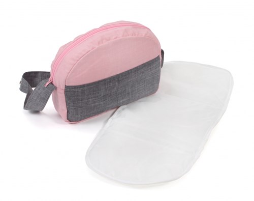 Bayer Chic 2000 borsa fasciatoio bambole grigia rosa accessorio per bambolotto