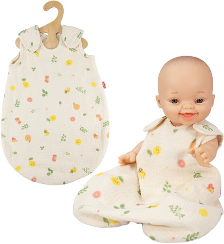Heless sacco nanna bambola frutta cotone biologico 35-45 cm bambole