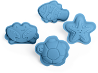 Bigjigs Personaggio Sabbia Blu Polvere Stampi-2
