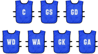 Precision casacche allenamento netball - mesh bibs adulti giovani