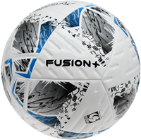 Precision pallone da calcio Fusion+ FIFA pallone da allenamento bianco argento misura 4