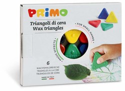 Primo set di pastelli a cera triangolari - 6 colori in scatola - giocattolo creativo