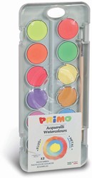 Primo Primo - Aquarelverf Tablet/Penseel Ã˜30 mm (8 Metal+4 Fluo)