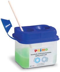 Primo vaschetta per pittura - trasparente con protezione anti-goccia e 2 scomparti