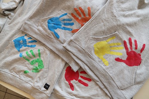 Primo colori a dita tessuto set - 6 colori lavabili per bambini-2