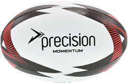 Precision pallone da rugby allenamento Momentum - bianco nero rosso misura 3