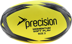 Precision pallone rugby soft play misura 3 - schiuma leggera per bambini