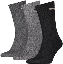 Puma calze sportive crew 3 paia grigio calzini comodi uomo