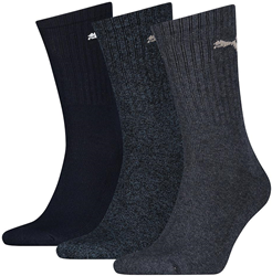 Puma calze sportive navy 3 paia - calzini crew comodi uomo