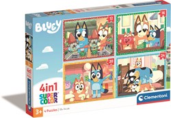 Clementoni puzzle Bluey 4-in-1 cartone puzzle bambini dai 3 anni