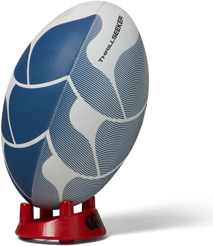 Canterbury pallone da rugby Thrillseeker bianco/blu misura 5 allenamento