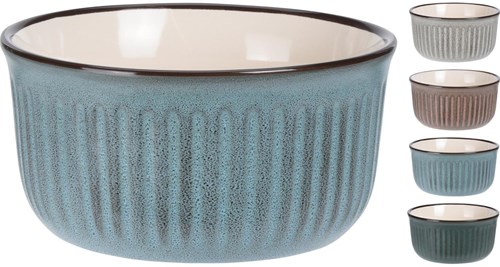 Excellent Houseware ciotola gres maculato 500ml blu stoviglie
