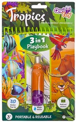 QwiToys giocattolo educativo 3 in 1 Playbook Tropics cartone