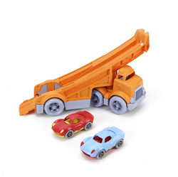 Green Toys camion giocattolo da corsa con 2 piloti - ecologico