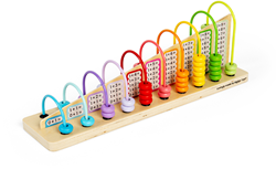 BigJigs abaco in legno arcobaleno giocattolo educativo 3+ anni