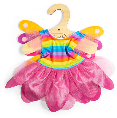 BigJigs vestito fata arcobaleno bambole medium - set abbigliamento bambole