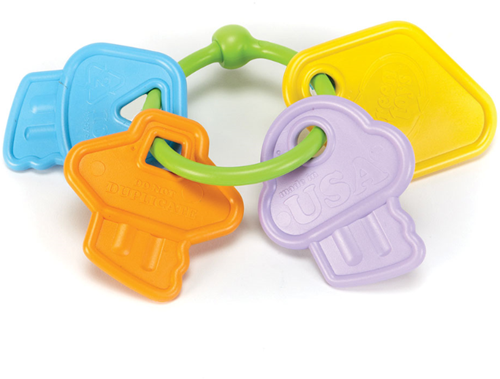 Green Toys chiavi sonaglio giocattolo sostenibile per bambini
