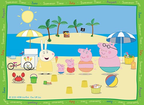 Ravensburger 4-in-1 kinderpuzzel Peppa Big: 4 seizoenen (12+16+20+24 stukjes)