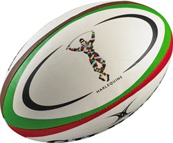 Gilbert pallone da rugby Replica Harlequins misura 4 verde allenamento