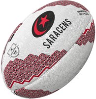 Gilbert pallone da rugby supporter Saracens misura 4 giocattolo colorato