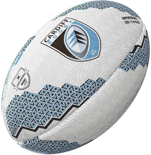 Gilbert pallone da rugby supporter Cardiff misura 4 - giocattolo colorato