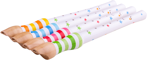 BigJigs flauto dolce strumento musicale in legno per bambini 32,5 cm