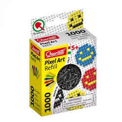 Quercetti Pixel Art nero 1000 pezzi - set di ricarica giocattolo