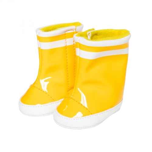 Heless stivali pioggia bambola gialli gomma 38-45cm accessorio moda