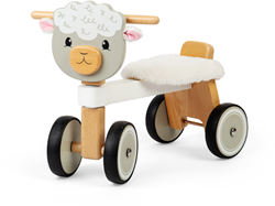 BigJigs cavalcabile in legno Ride On Sheep - giocattolo pecora per bambini piccoli