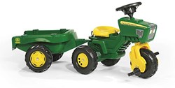 Rolly Toys trattore John Deere con rimorchio - trattore a pedali giocattolo