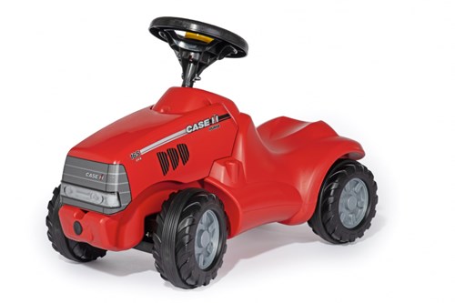 Rolly Toys trattore cavalcabile Case IH rosso con clacson e vano portaoggetti