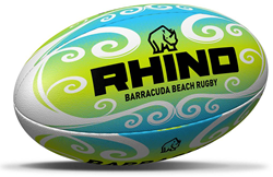 Rhino pallone da rugby Barracuda Beach Pro verde/blu/bianco misura 4.5 spiaggia