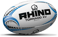 Rhino pallone rugby Tornado XV bianco - misura 4 - pallone partita grip