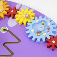 Viga Toys pannello murale dinosauro educativo in legno - gioco motricità-2