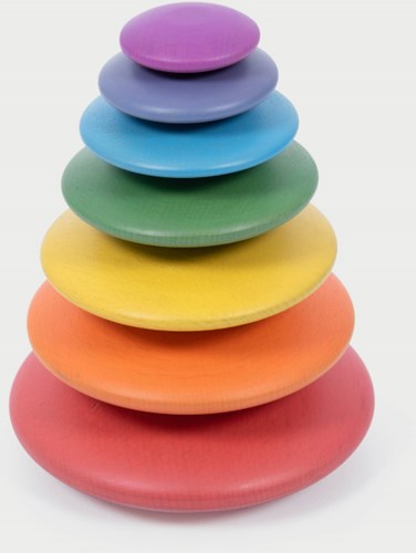 TickiT Bottoni in Legno Arcobaleno - Gioco e Educativo