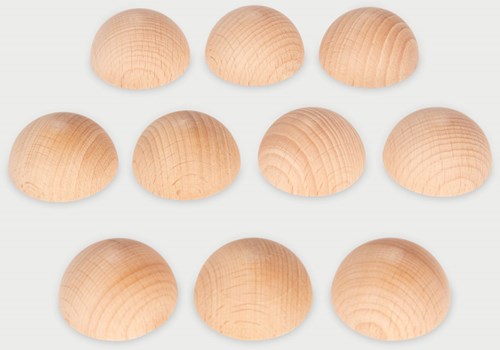 TickiT semisfere in legno giocattolo - semisfere naturali educative