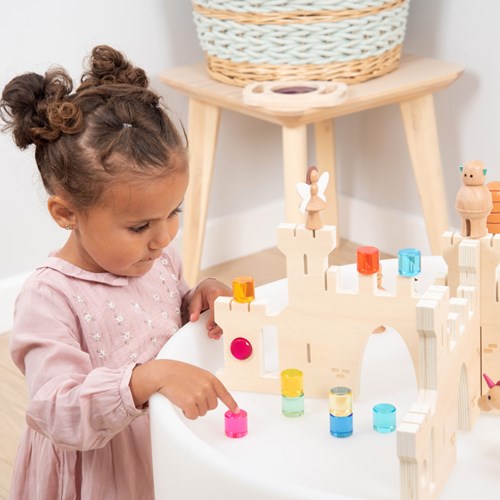 TickiT set di gemme rotonde giocattolo - pietre colorate per bambini-3
