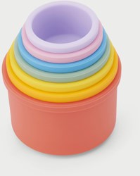 TickiT bicchieri impilabili giocattolo arcobaleno silicone sensoriale