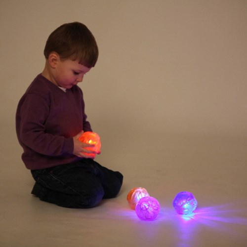 TickiT palline sensoriali luminose per bambini - set da 4 palline colorate-3