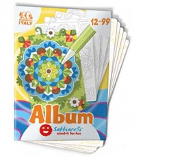 Sabbiarelli pittura con la sabbia album mandala creatività 4 pezzi