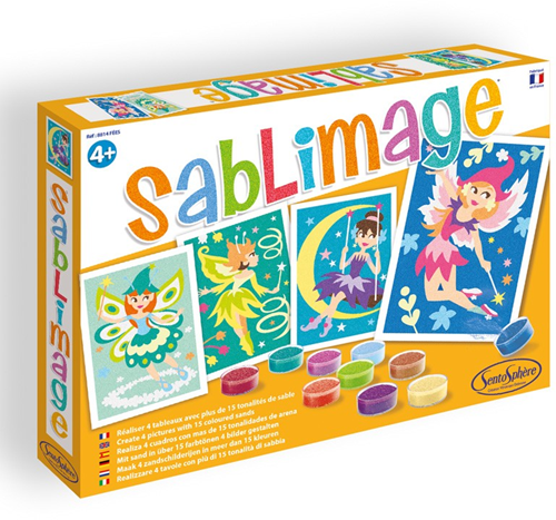 Sentosphère set creativo pittura con sabbia fate - giocattolo creativo