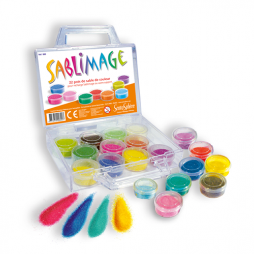 Sentosphère set creativa sabbia valigetta Sablimage con sabbia colorata