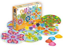Sentosphère set creativa quadri di sabbia Mandala animali per bambini