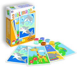 Sentosphère kit creativo Mini Animali Esotici pittura con sabbia