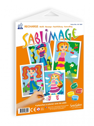 Sentosphère set creativo Sablimage ricarica bambine 18x25 cm