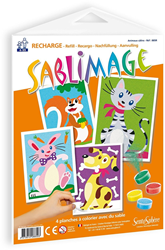 SentoSphère Sablimage Navulling Vrolijke Dieren 18x25 cm